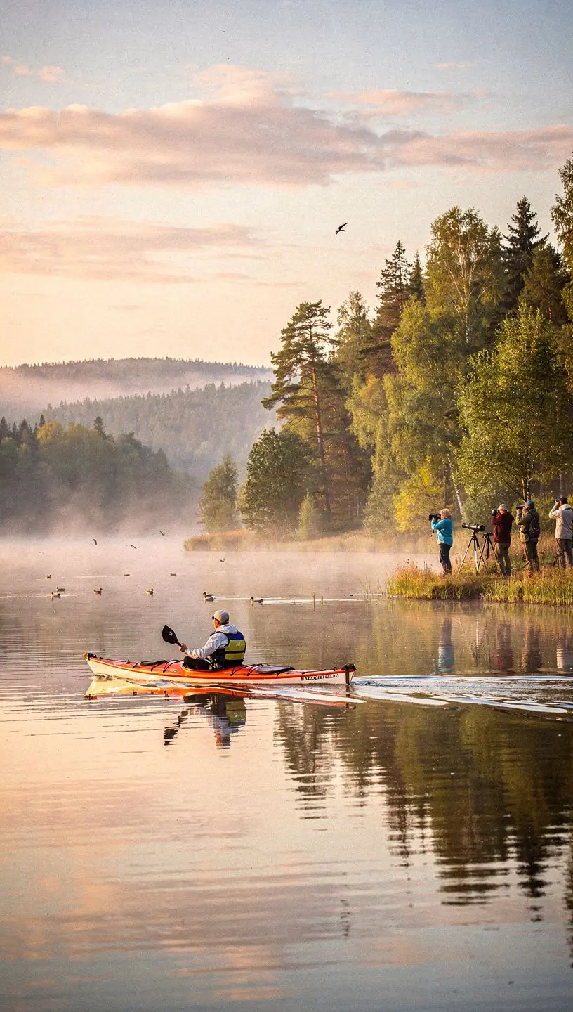 Tūristu grupa, kas izpēta Rīgas vecpilsētu saulainā dienā.