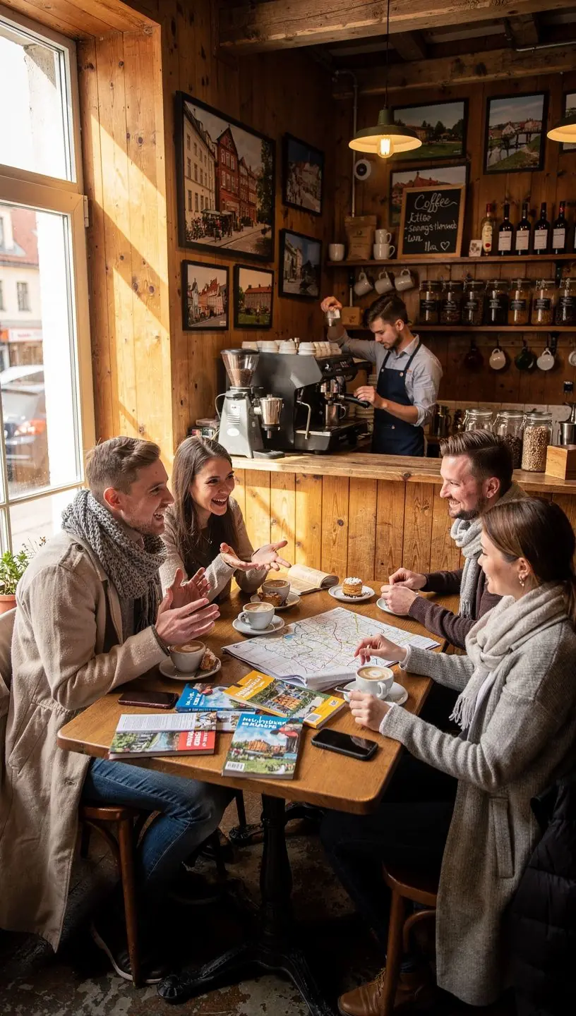 Ceļojuma plāns ar norādēm uz populārākajām apskates vietām Latvijā.